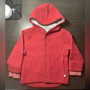 DISANA ORGANIC BOILED MERINO WOOL JACKET size 2-3T